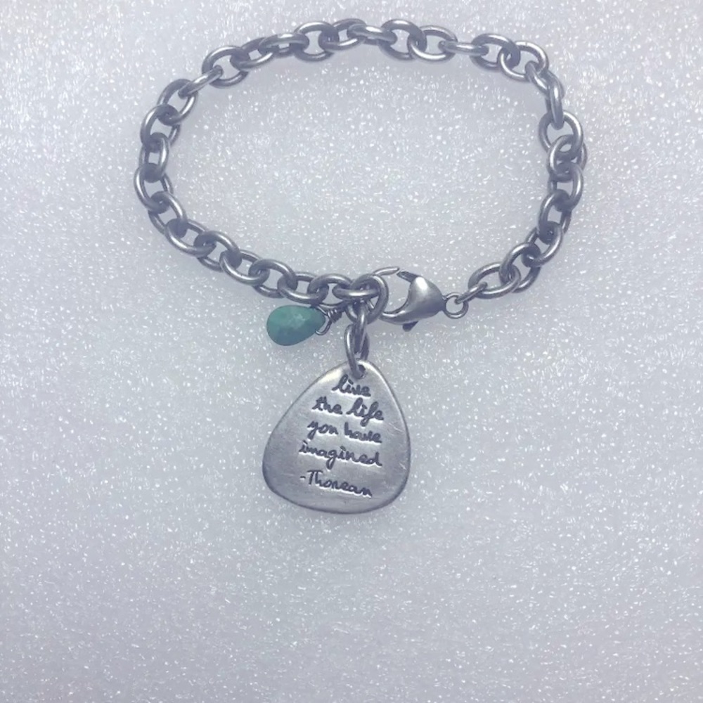 Sterling silver charm bracelet